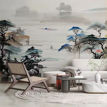 Пользовательские фото обои, китайская сосна, ландшафт, фотообои для гостиной, кабинета, телевизора, дивана, домашний декор, 3D бумажные обои