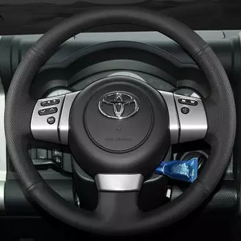 Пользовательский автомобильный плетеный чехол на руль, дышащая натуральная кожа, 100% подходит для Toyota FJ Cruiser 2006-2014, автомобильные аксессуары