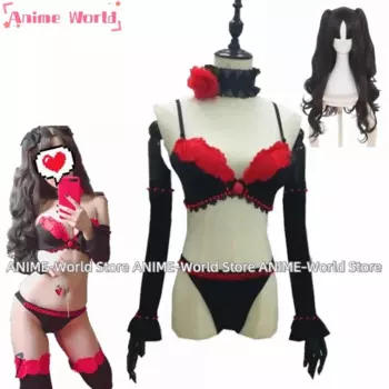 Пользовательский размер Tohsaka Rin Cosplay Queen Ver. Fate Grand Order костюм Fate Extra Cosplay Rin Tohsaka сексуальный костюм