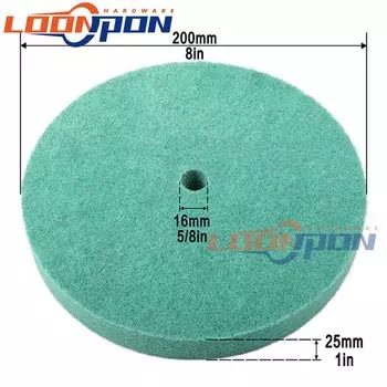 Полировальное колесо из нейлонового волокна толщиной 25 мм/1 дюйм, нетканое колесо 9P 320 #1 шт.