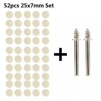 Полировальные диски шерстяной войлок xcan 52 шт. 25х7 мм