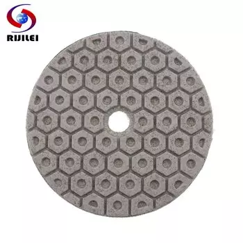 Полировальные накладки RIJILEI 10 шт., 4 дюйма, алмазные, для влажной полировки