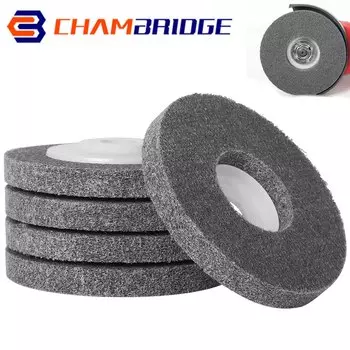 Полировальный диск из нейлонового волокна, 4,5 дюйма, 115 мм, 5 дюймов, нетканый абразивный диск 125 мм, отверстие 7/8 дюйма, шлифовальный, полировальный диск по металлу,Полировальный круг из нейлонового волокна