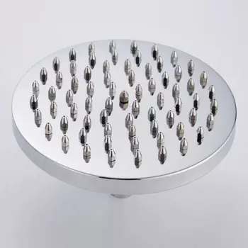 Полированная хромированная круглая насадка для душа, латунная насадка для воды и душа, набор для ванной комнаты, настенный душ ZD019