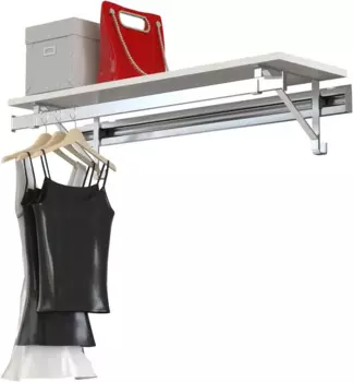 Полка с одной подвесной системой шкафа, 32 дюйма, белая