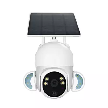 Полноцветная Беспроводная купольная IP-камера 2MP 1080P на солнечной батарее с Wi-Fi/4G PTZ, ИИ-обнаружением человекоида, Домашняя безопасность, видеонаблюдение, Радионяня