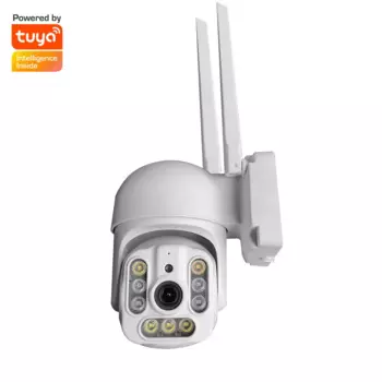 Полноцветная Беспроводная купольная IP-камера 2MP 1080P с управлением через приложение Tuya DC/E27, PTZ, ии, датчик человеческого обнаружения, Домашняя безопасность, видеонаблюдение, Радионяня