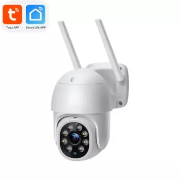 Полноцветная Беспроводная купольная IP-камера 2MP 1080P Tuya PTZ с ИИ-датчиком присутствия, Домашняя безопасность CCTV, домофон, Радионяня