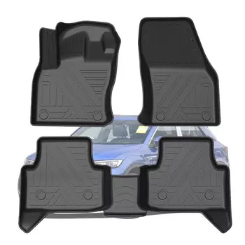 Полное окружение Подставка под ногу для Volkswagen T-Roc 2018 2019 2020 автомобильный водонепроницаемый Нескользящий Резиновый напольный коврик ТПЭ автомобильные аксессуары