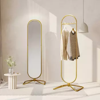 Полноразмерное зеркало YY, длинная зеркальная напольная вешалка, зеркало в скандинавском стиле для девушки, спальни, гардеробное зеркало HD