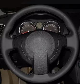 Полностью кожаные чехлы рулевого колеса ручного шитья для Nissan Qashqai J10 X-TRAIL NV200 2008-2012 отделка для стайлинга автомобиля
