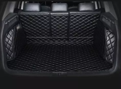 Полностью покрывающие коврики для багажника автомобиля на заказ для Mitsubishi Outlander 5 мест 2016-2022 7 деталей интерьера сиденья автомобильные аксессуары ковер