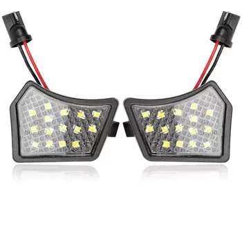 Полностью светодиодный боковой светильник под зеркалом для Volvo XC90 XC70 S60 V60 S80 V70 18SMD ксеноновый белый светильник в сборе, замена OEM