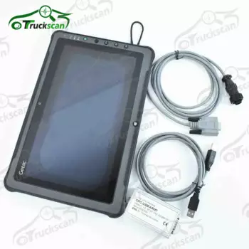 Полный комплект для Toyota Bt диагностический сканер инструмент Truckcom Canbox Usb Arm7 Диагностический кабель с F110Tablet