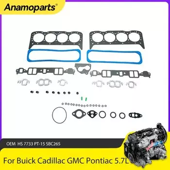 Полный комплект прокладок головки двигателя подходит для 5,7 л V8 ГАЗ для Buick Cadillac GMC Yukon Chevrolet Camaro Pontiac 5,7 л OEM HS 7733 87-96