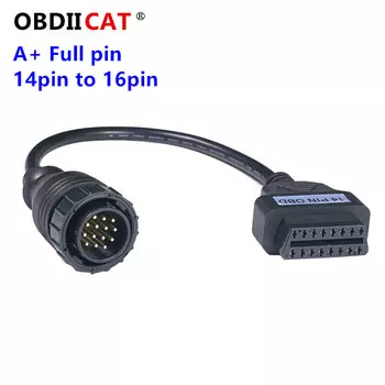Полный Pin Me-r ce-des BE-NZ Sprinter 14 Pin на 16 Pin кабель obd OBD2 Диагностический кабель адаптер разъем