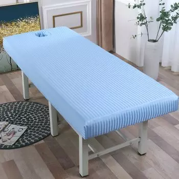 Полосатая простыня для массажного стола dogoodbuinses
