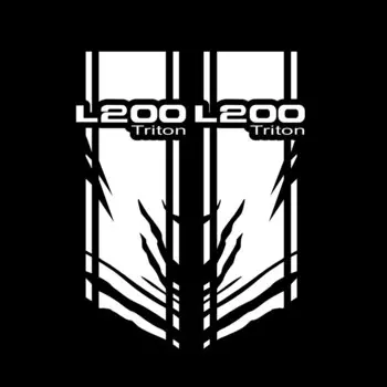 Полосатые автомобильные наклейки для Mitsubishi L200 Triton, 2 шт., украшение для пикапа, капота грузовика, заднего токарного станка с виниловой пленкой, наклейка, аксессуары