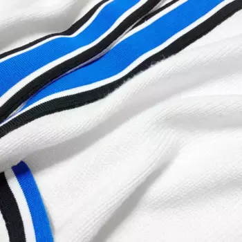 Полосатый контрастный женский шерстяной кардиган с V-образным вырезом и длинными рукавами, вязаный свитер для осени