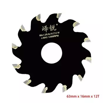 Полотно для мини-пилы, 63 мм, 80 мм, 12000 об/мин, тип T, зубчатый сплав, для резки дерева, пластика, акрила, ABS, фанеры, бакелита