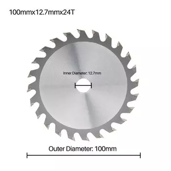 Полотно пилы XCAN по дереву 100x12,7x2 мм, 24 зубца, твердосплавный режущий диск TCT, наконечник для мини-настольной пилы, полотно циркулярной пилы