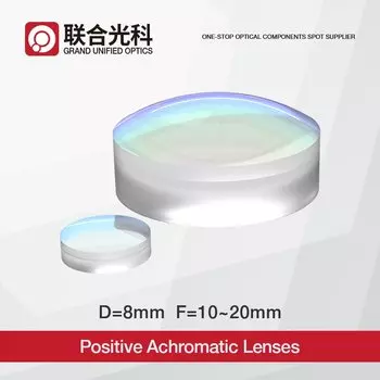Положительные ахроматические линзы-двойблеты диаметром 8 мм