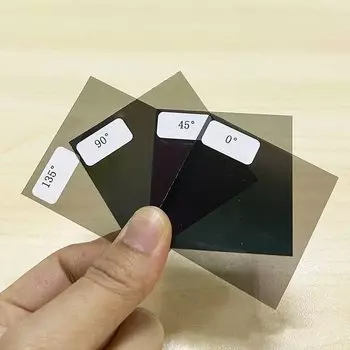 Поляризационная пленка 0/45/90/135 градусов для ЖК/светодиодного экрана, 4 шт