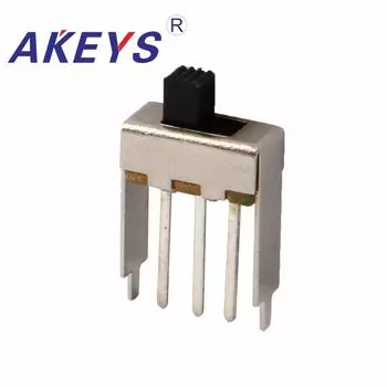 Полупроводниковый двойной выключатель слайдов DIP типа 3 pin с 2 фиксированными вертикалями SS-12F24 1P2T