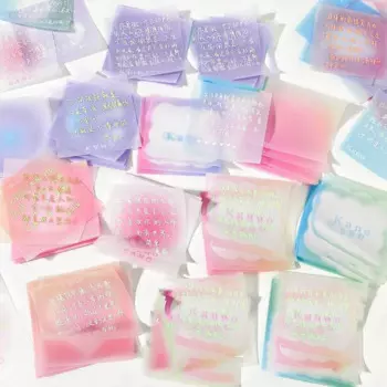 Полупрозрачные стикеры Pelsone 7.6x7.6 см