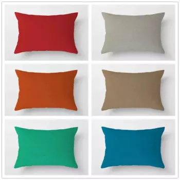 Прямоугольный чехол из полиэстера и льна, 30x50 см, двусторонняя полиэстеровая наволочка, декоративная подушка для дивана, наволочки