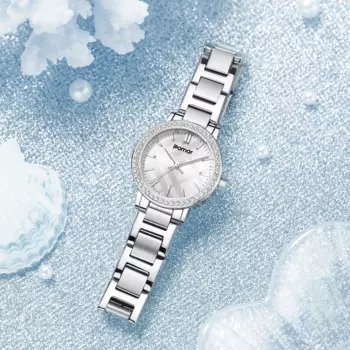 Pomar новые модные роскошные высококачественные кварцевые водонепроницаемые женские часы с бриллиантами в клетку