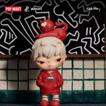 POP MART Hirono X Keith Haring ручная подвесная открытка модный подарок орнамент Коллекционная кавайная кукла экшн-фигурка игрушка таинственная коробка