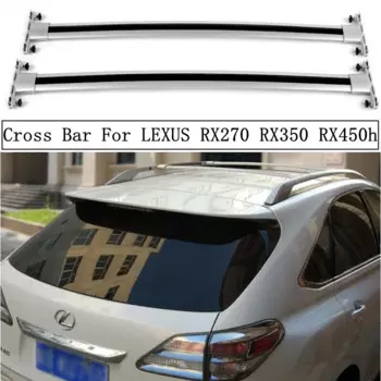 Поперечная рейка на крышу для LEXUS RX270 RX350 RX450h 2007-2015, высококачественные алюминиевые рейки, багажные стойки, переносные рейки, верхняя рейка для бокса