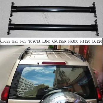 Поперечный багажник для TOYOTA LAND CRUISER PRADO 120 2003-2009, алюминиевые рейки, багажники, верхние рейки, рельсовые коробки