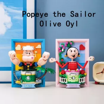 Popeye The Sailor Olive Oyl собранные строительные блоки трехмерная живопись образовательные настольные украшения Рождественский подарок