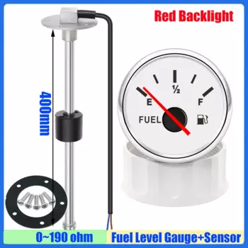 Поплавковый датчик уровня топлива из нержавеющей стали 100-550 мм для 2 "52 мм, индикатор уровня топлива, измеритель 0-190 Ом для автомобиля, морской пехоты на заказ