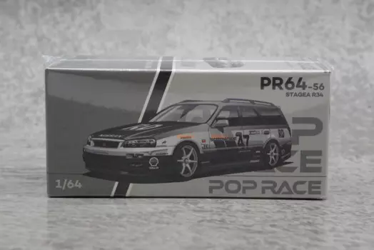 Poprace 1/64 gtr r34 Игрушечная модель автомобиля из сплава