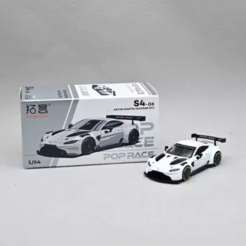 Популярная гоночная модель 1/64 дюйма, яркая белая модель GT3 из литого сплава, коллекционная игрушка в подарок