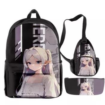 Популярная новинка в стиле хип-хоп, забавная футболка с 3D принтом, 3 шт./компл., школьные сумки для школьников, дорожный рюкзак для ноутбука, нагрудная сумка, пенал