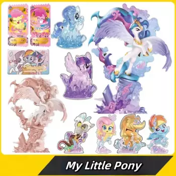 Популярная резиновая кукла Kayou My Little Pony, эпизод 1, блестящая Космическая принцесса, выпуск светильник, пинки, пирог, флуттерши, редкость для детей
