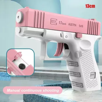 Популярные игрушки в аквапарке Glock Летние водные боевые игрушки Водяной пистолет Розовый Белый Синий Белый Подарки Играют с друзьями