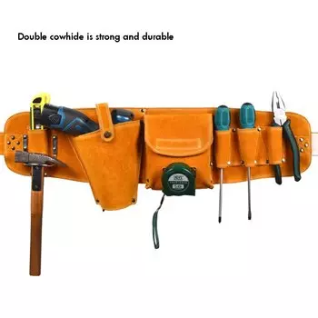 Поясная сумка для инструментов ZJMZYM из воловьей кожи