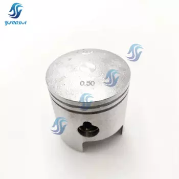 Поршень 351-00004-1 (0,5 мм O/S) 050 и поршневое кольцо 351-00014-1 для подвесного мотора Tohatsu 9, 9 л.с. 15 л.с.