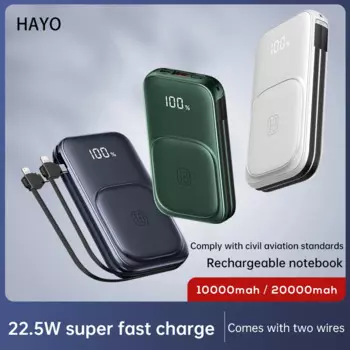 портативная 20000 мАч магнитная power bank беспроводной зарядное устройство для айфон 13 12 Xiaomi 22,5 Вт быстрая зарядка пауэр банк с кабелем зарядка для телефона внешний аккумулятор