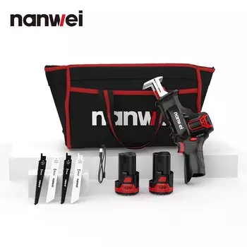 Портативная аккумуляторная сабельная пила Nanwei 12В