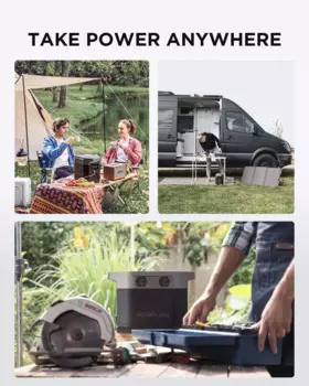 Портативная электростанция DELTA 1300 EF ECOFLOW, 1260Wh солнечный генератор с 6x1800 Вт розетками переменного тока, солнечный генератор