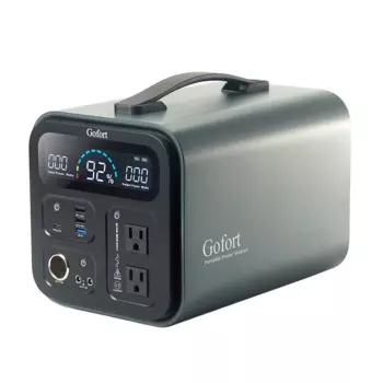 Портативная электростанция GOFORT UA1100G, 297600 мАч, солнечный генератор, 1200 Вт, электростанция со стандартной батареей для экстренного резервного копирования