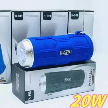 Портативная цилиндрическая Bluetooth-Колонка H109, Беспроводная портативная уличная мини-колонка с фонариком, многофункциональная звуковая система с сабвуфером