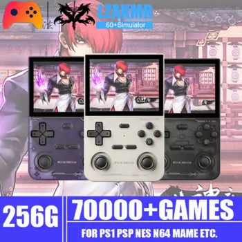 Портативная игровая консоль 256G, 70000 + игр, ретро-Аркады K36, портативный эмулятор 3,5 дюймового IPS-экрана для PSP PS1 N64, подарки для детей