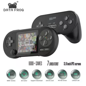 Портативная игровая консоль DATA FROG SF2000, 3 дюйма, 6000 встроенных игр
